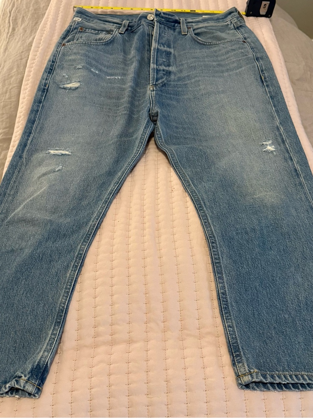 Citizens of Humanity Pony Boy Womens Slightly Distressed Jeans Drop Crotch